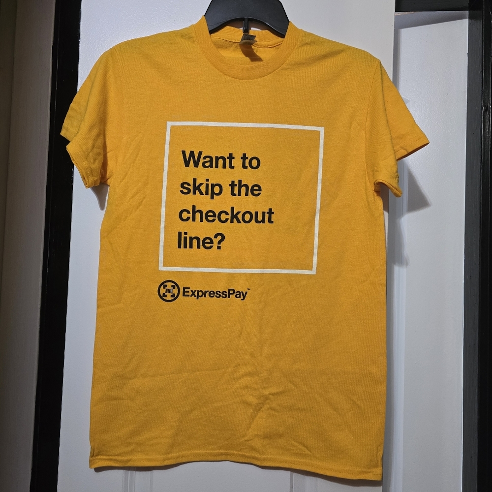 Gildan Unisex Dryblend Yellow Short Sleeve T-Shirt Size Small
